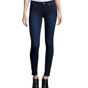 PAIGE Skyline Ankle Jeans in Dark Blue Wash. Excellent Condition!